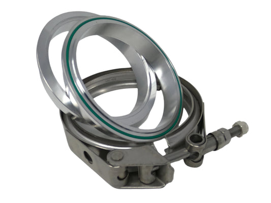 3.5" Aluminum V-Band Flange Assembly with Clamp