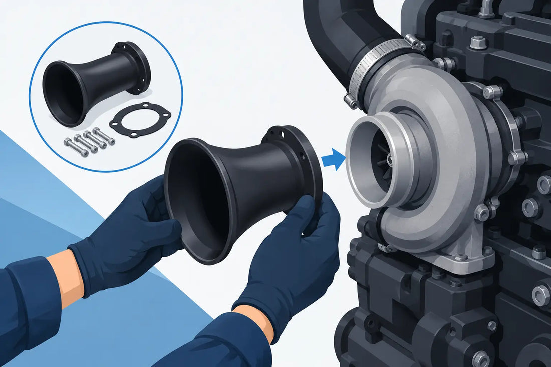 How to Install Cummins Turbo Inlet Horn Right