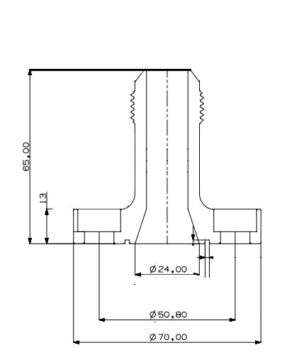 65mm Billet 12AN Turbo Drain Oil Flange for Mid-Frame and Large-Frame Turbochargers