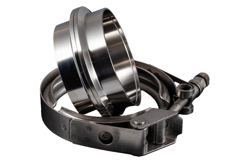 3.5" Stainless Steel V-Band Flange Assembly with Clamp