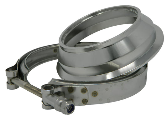 5.75" S400 T6 Chassis Marmon Downpipe Flange W/Clamp 5" to 4" 304SS